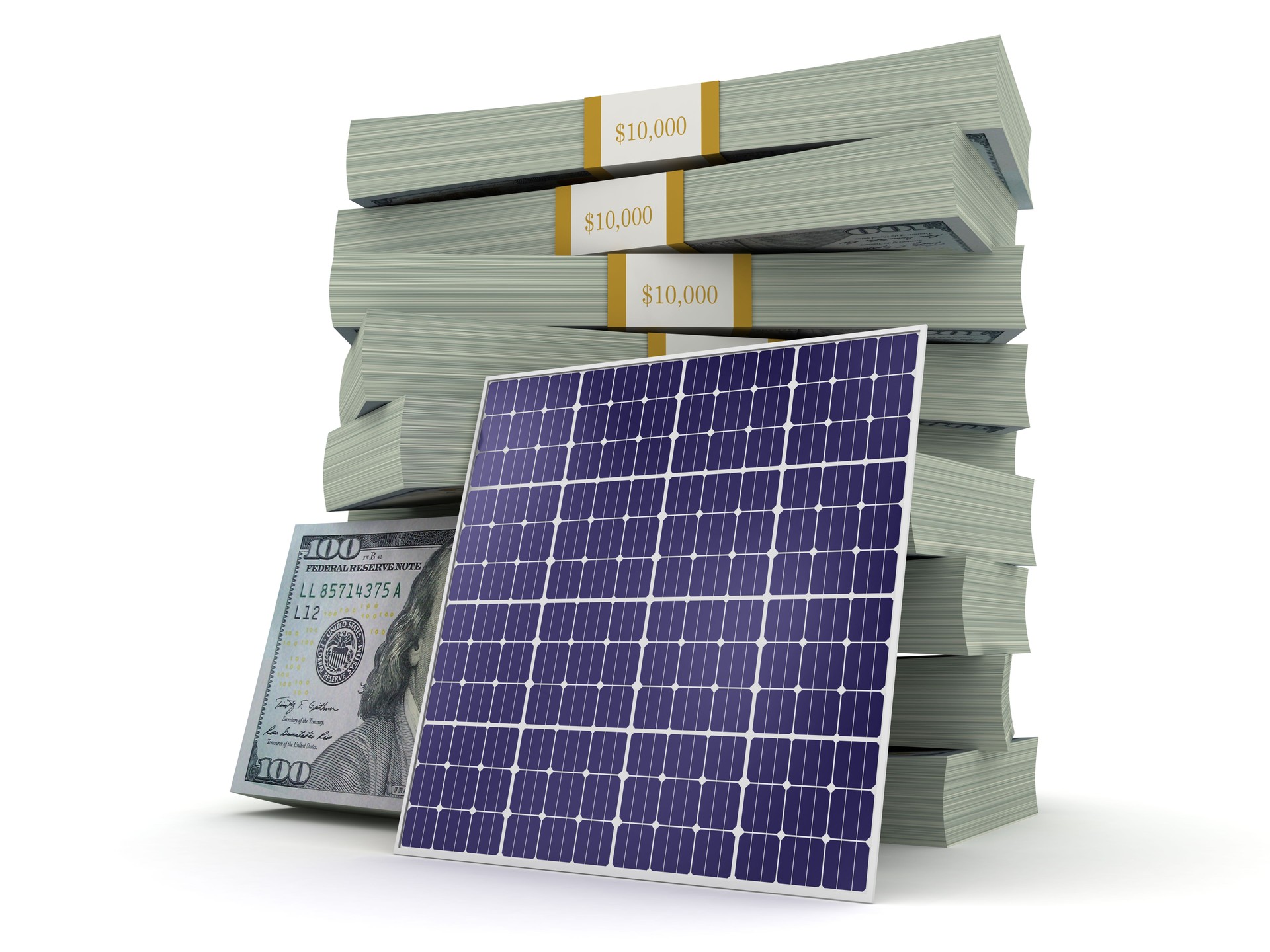 Solar panels renewable energy efficiency money savings