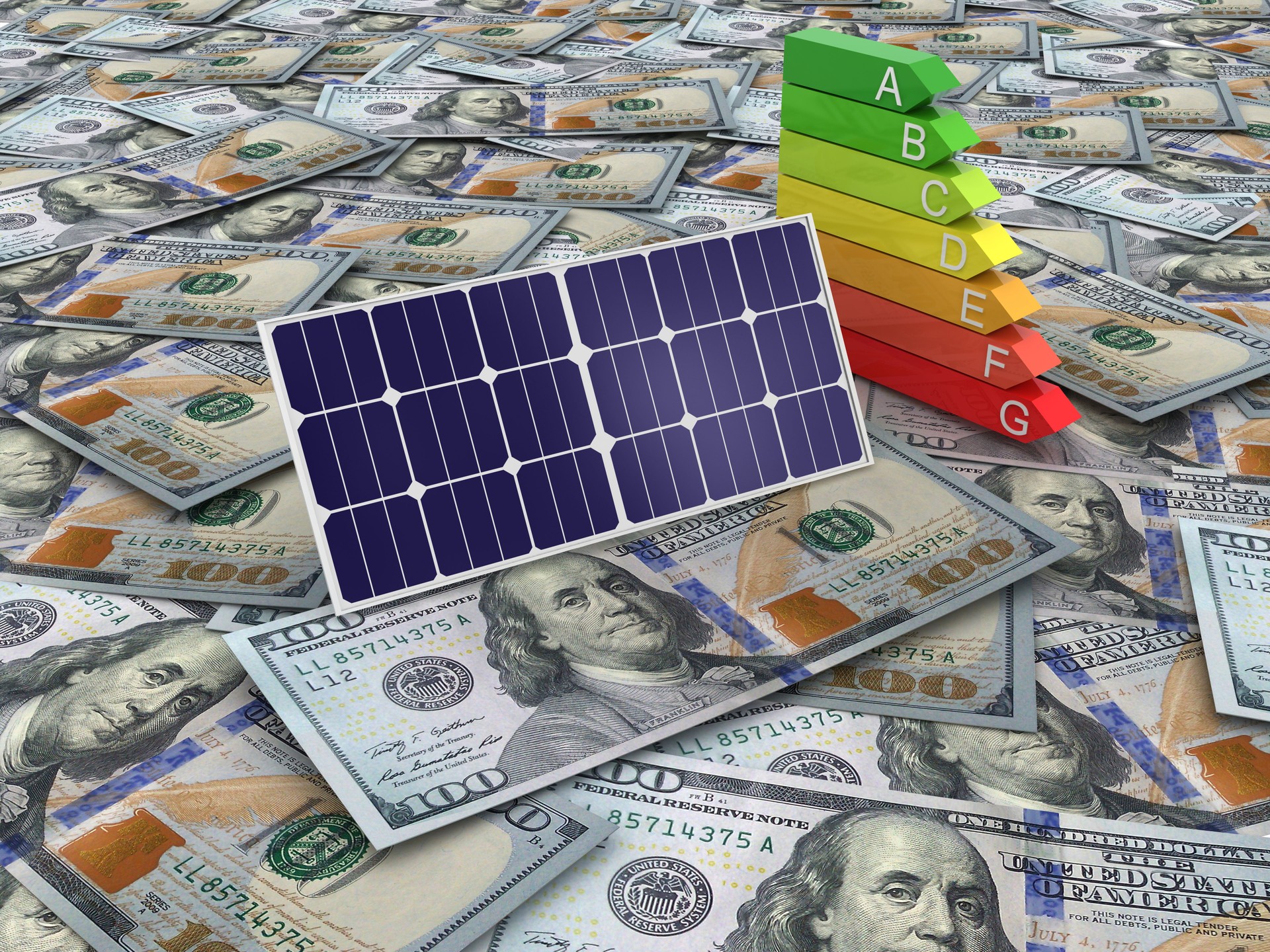Solar panels renewable energy efficiency money savings